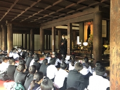 修学旅行２日目「元興寺」